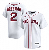 Men's Boston Red Sox #2 Alex Bregman White 2024 Home Limited Stitched Jersey Dzhi,baseball caps,new era cap wholesale,wholesale hats